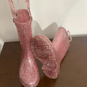 Sparkly Kids rain boots toddler